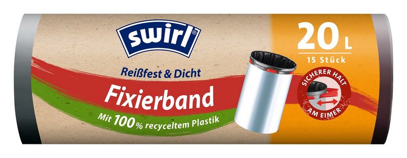 SWIRL Abfallsäcke Elastik Band 20 l 