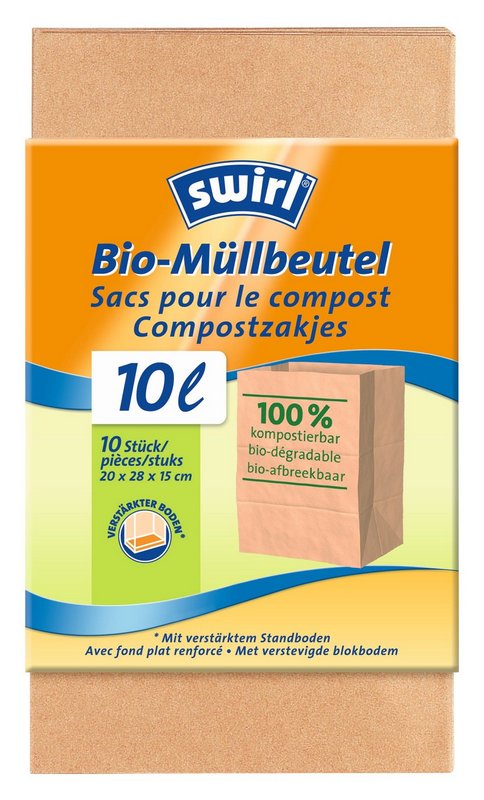 SWIRL Papierbeutel Bio 10 l 