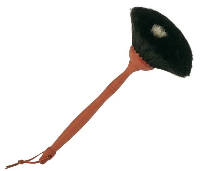 REDECKER Staubwedel mit Stiel Ziegenhaar schwarz 34 cm 