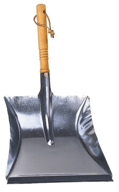 REDECKER Kehrschaufel Metall mit Holzgriff 