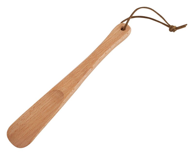 REDECKER Schuhlöffel Buchenholz mit Lederband 