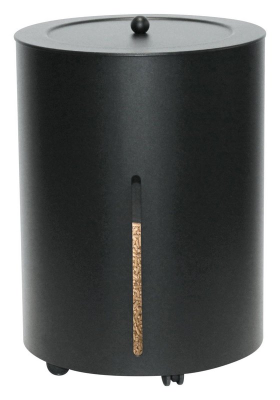 LIENBACHER Pellets Box mit Rollen schwarz ø 38 cm 