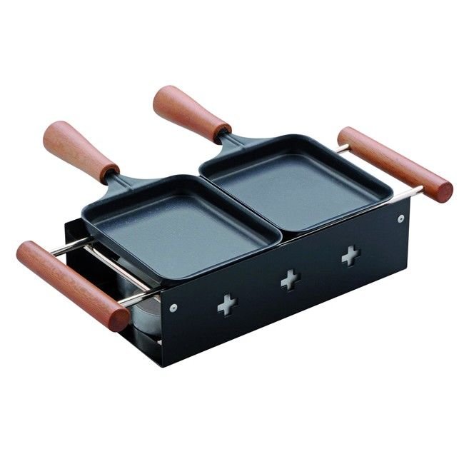 TTM Raclettegerät Twiny Cheese schwarz 
