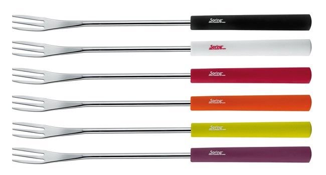 SPRING Käsefonduegabel Basic bunt 6 Stück 