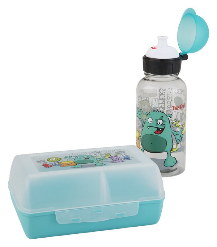 EMSA Trinkflasche und Dose Kids Set Monster 