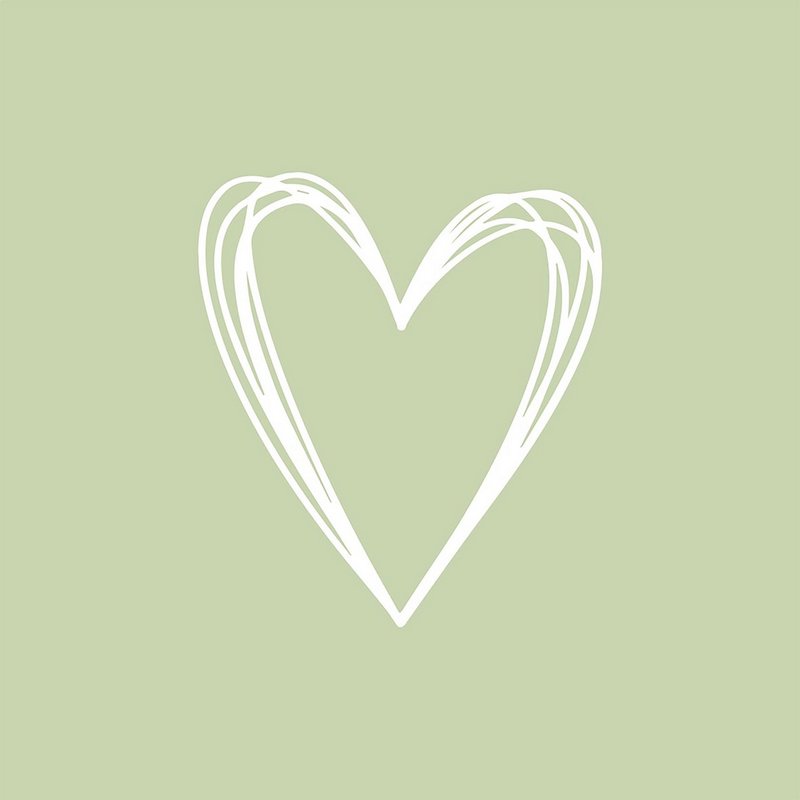 PPD Servietten Pure Heart green 