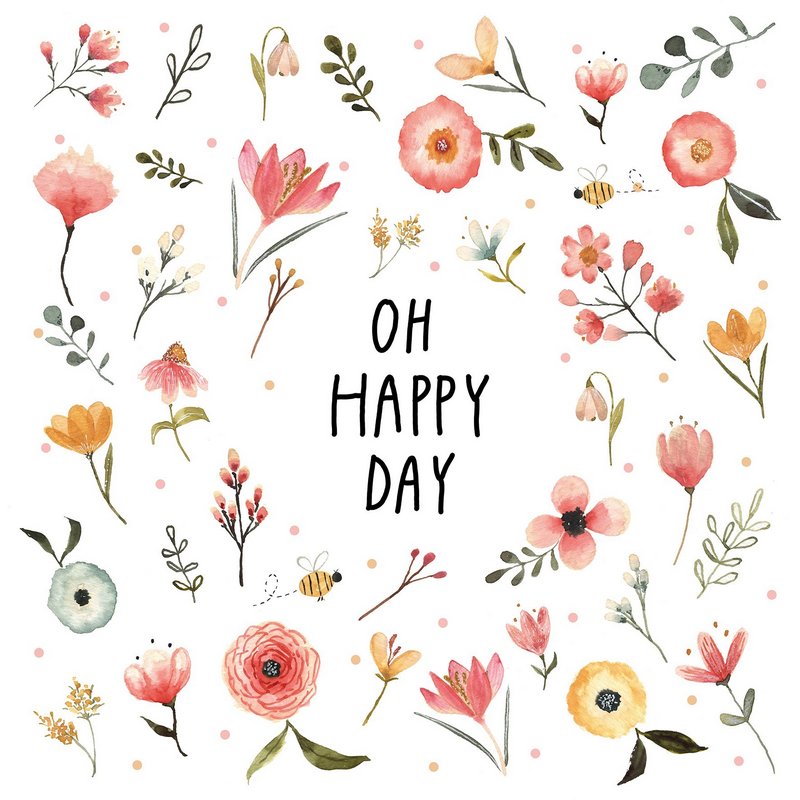 PPD Servietten Oh Happy Day 