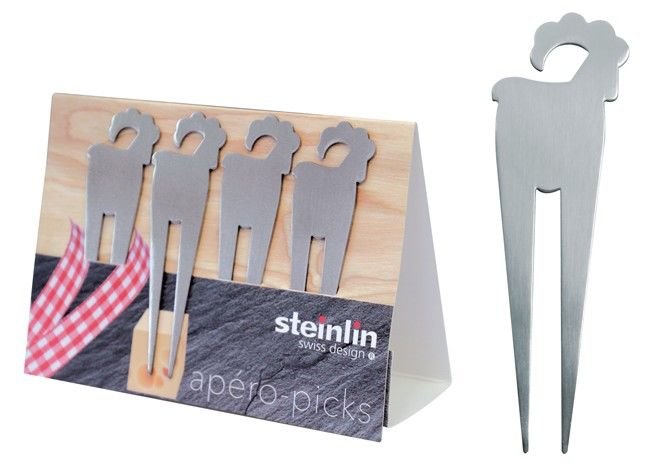 STEINLIN Apéropicks Steinbock Inox 