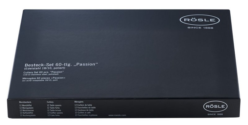 RÖSLE Besteckgarnitur Passion 60-teilig 