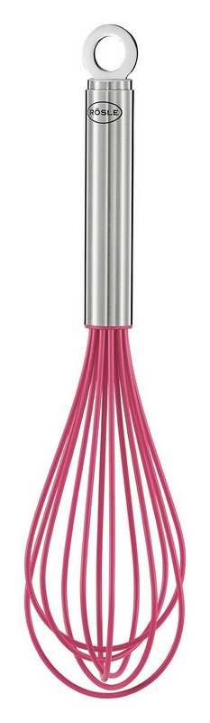 RÖSLE Schneebesen 12 Drähte Silikon pink 27 cm 