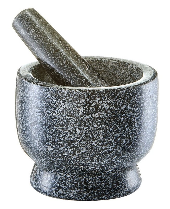 ZELLER Mörser mit Stössel Granit anthrazit 