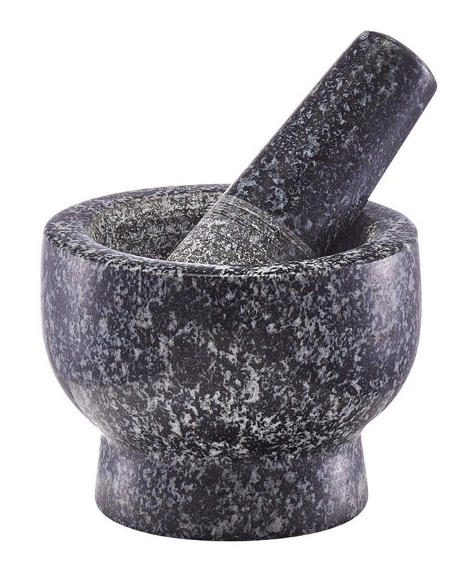 ZELLER Mörser mit Stössel Granit anthrazit 