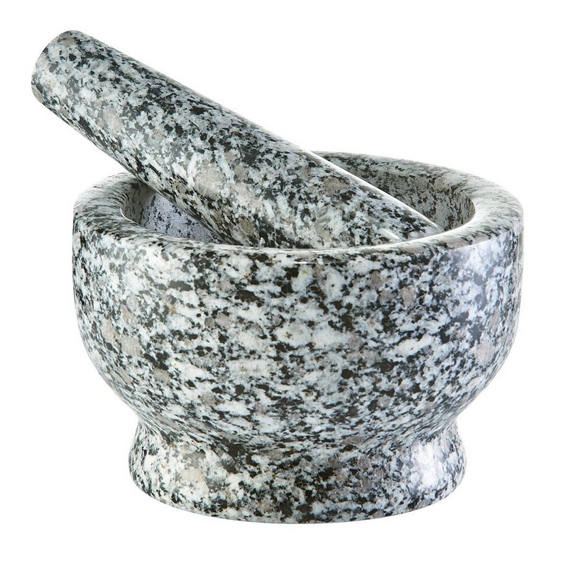 ZELLER Mörser mit Stössel Granit grau 