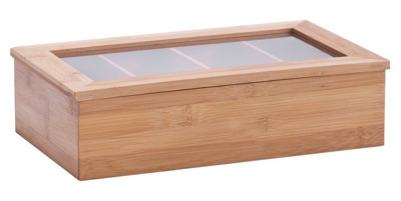 ZELLER Teebeutelbox Bamboo 33.5x20x9 cm 