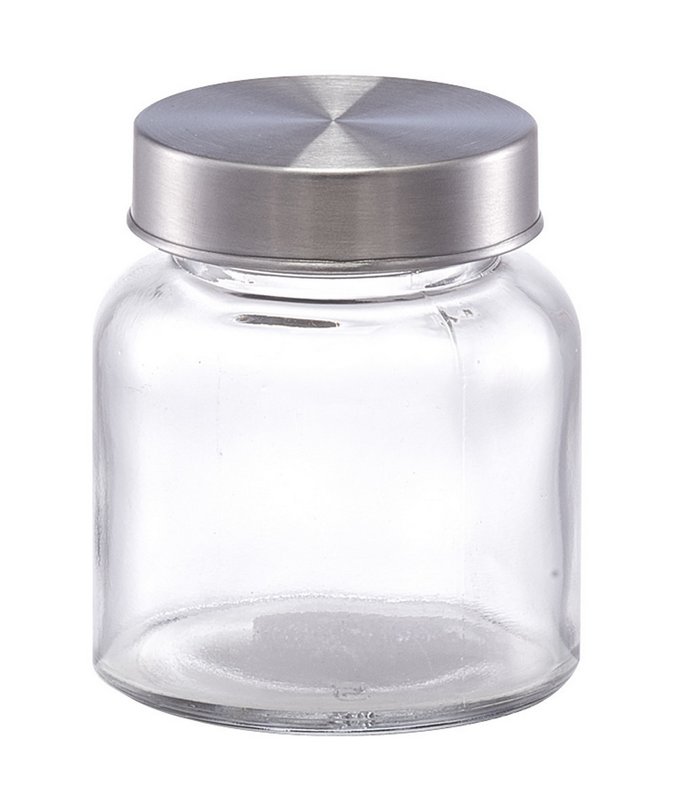 ZELLER Vorratsglas mit Deckel Metall Mini 150ml 