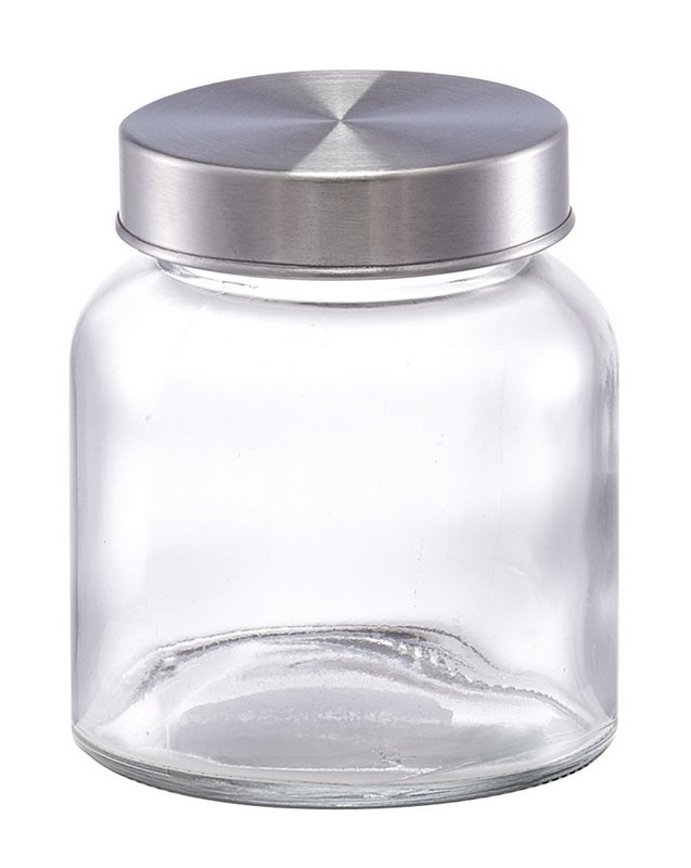 ZELLER Vorratsglas mit Deckel Metall Mini 220ml 