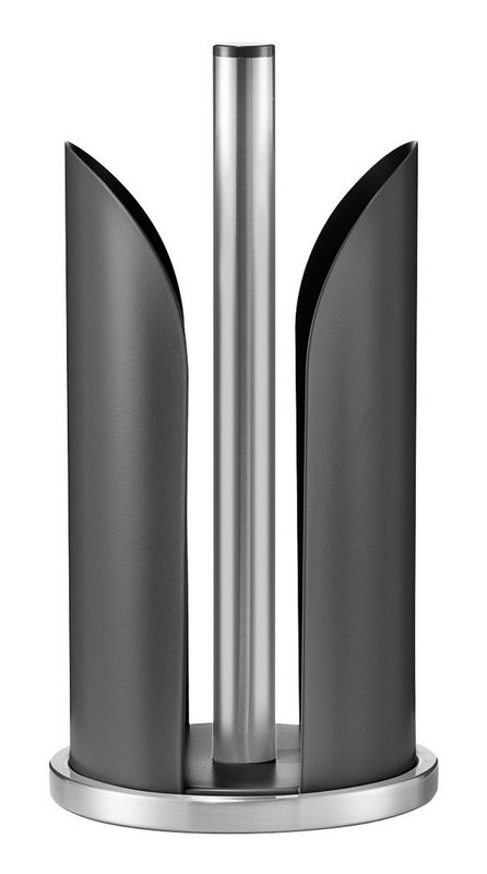 ZELLER Küchenrollenhalter Inox schwarz 