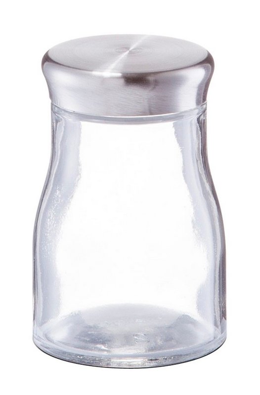 ZELLER Gewürzdose Glas Inox 