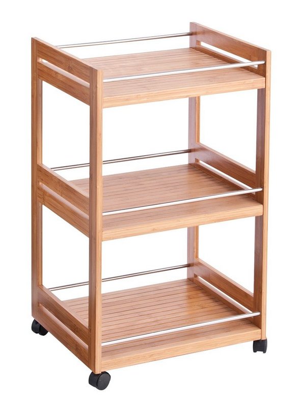 ZELLER Rollwagen Bamboo Metall 