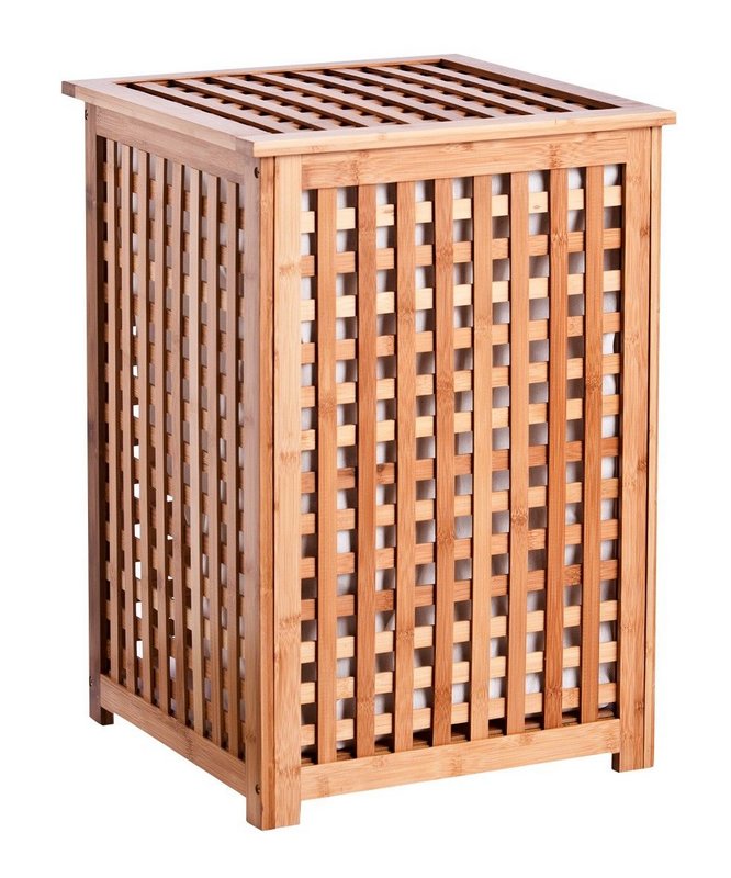 ZELLER Wäschetruhe Bamboo 40x40x58 cm 