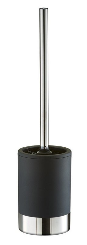 ZELLER WC-Bürstengarnitur Kunststoff schwarz matt Inox 