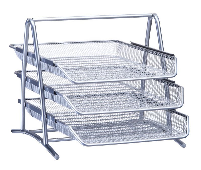 ZELLER Dokumentenablage Mesh silber 35.5x29.5x27 cm 