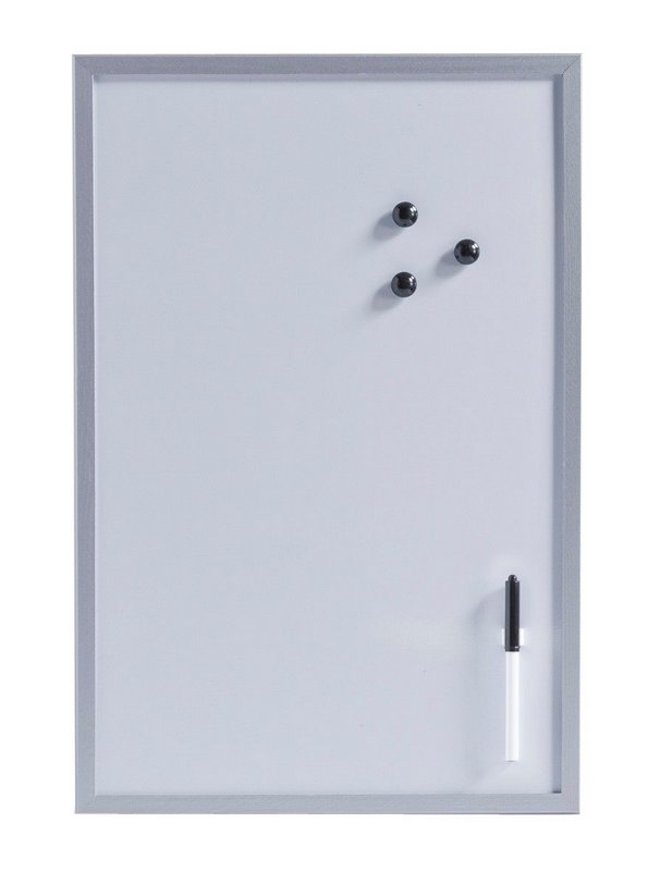 ZELLER Magnet Memobord grau 