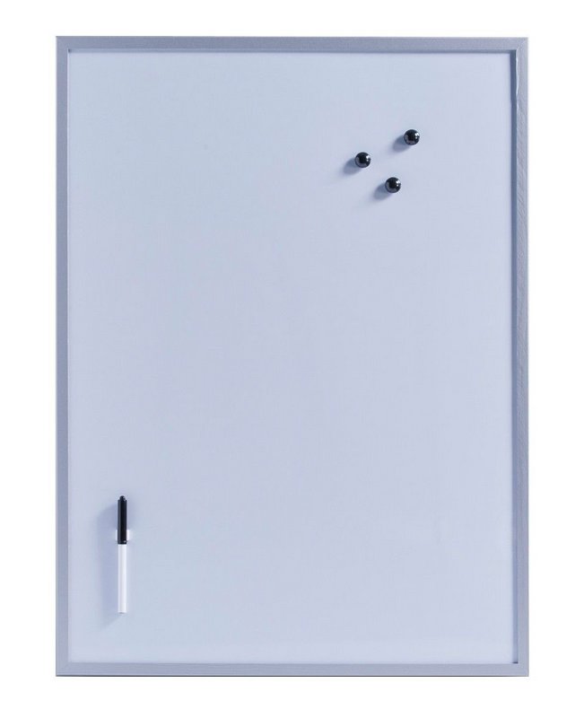 ZELLER Magnet Memobord grau 