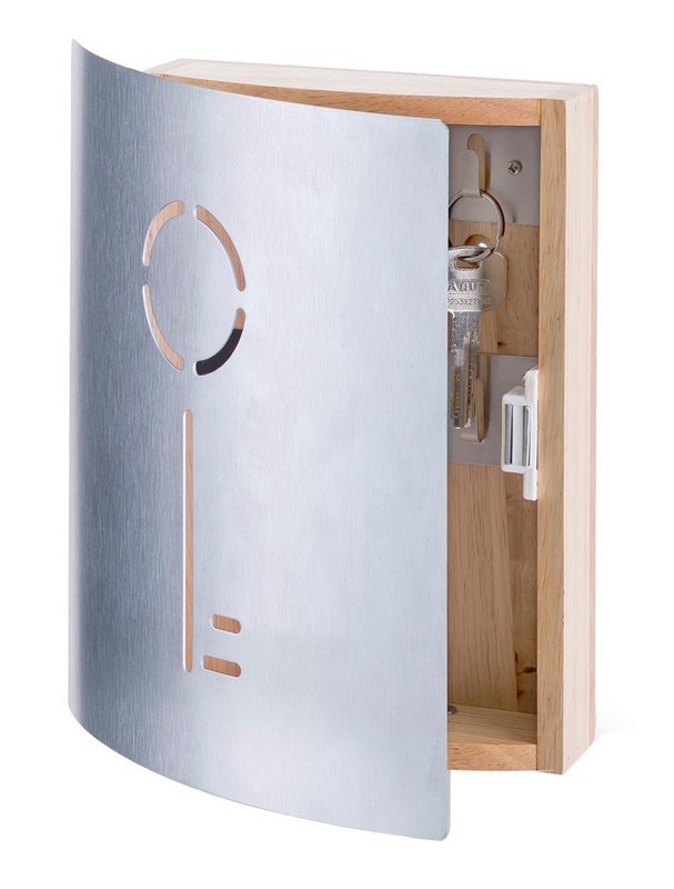 ZELLER Schlüsselkasten Inox Gummibaum 