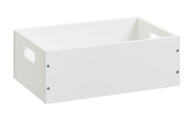 ZELLER Allzweckkiste stapelbar MDF weiss stapelbar 