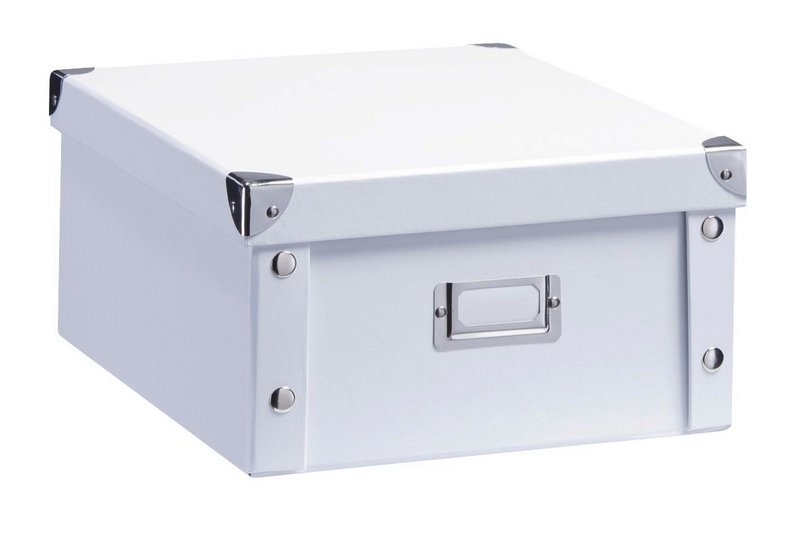 ZELLER Aufbewahrungsbox Karton weiss 