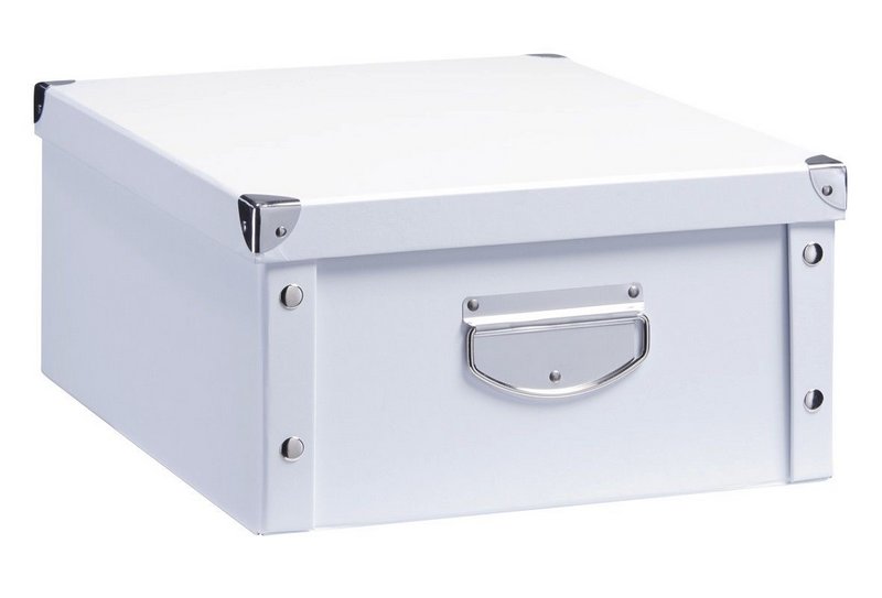 ZELLER Aufbewahrungsbox Karton weiss 