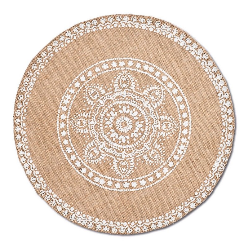 ZELLER Tischset Mandala Leinen natur 
