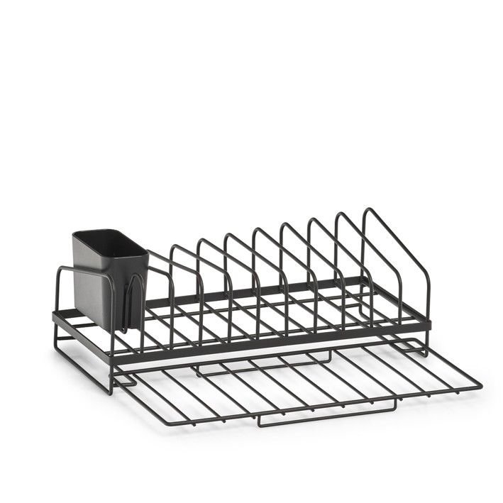 ZELLER Abtropfständer Metall schwarz 37x17x13.5 cm 