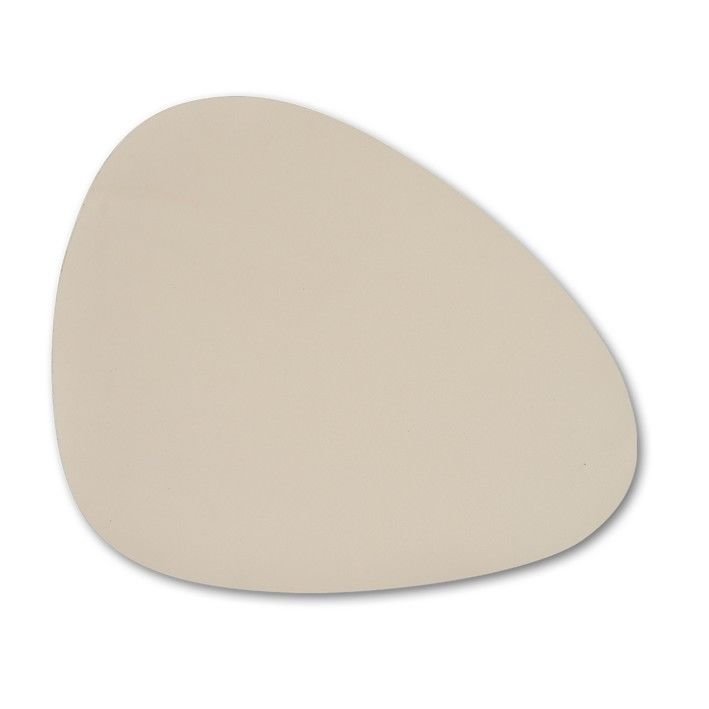 ZELLER Tischset Curve Kunstleder creme 