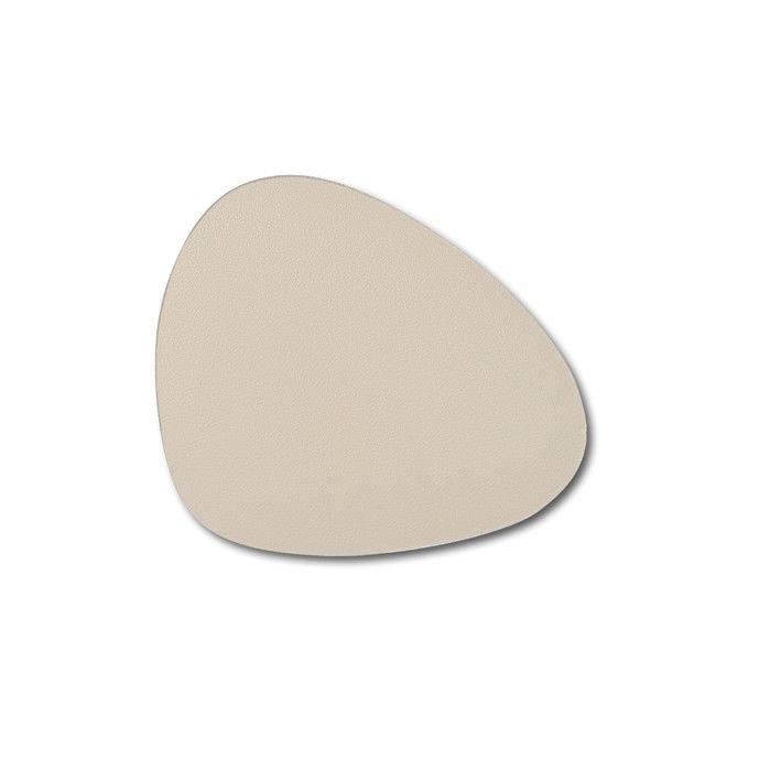 ZELLER Untersetzer Curve Kunstleder creme 