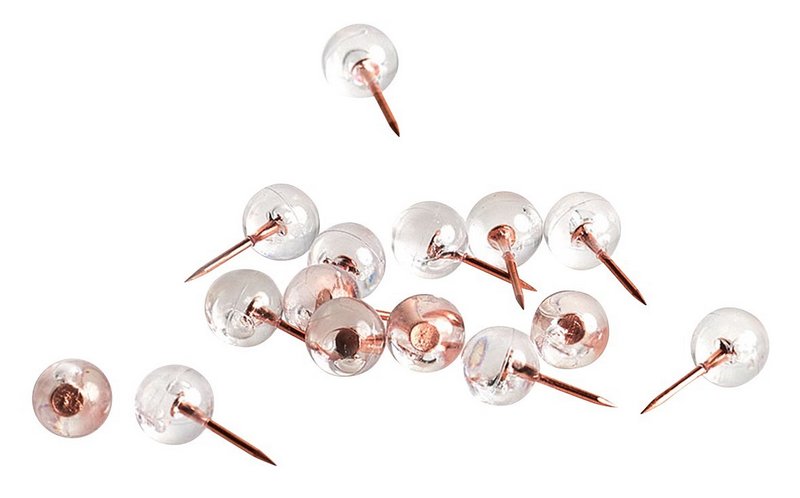 ZELLER Pinnadeln Ball roségold 25 Stück 