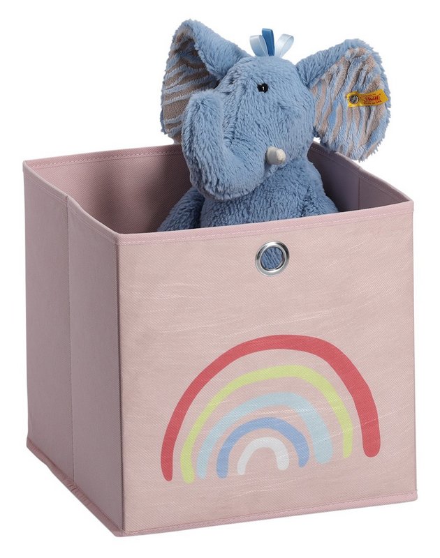 ZELLER Aufbewahrungsbox Rosy Rainbow rosé Vlies 