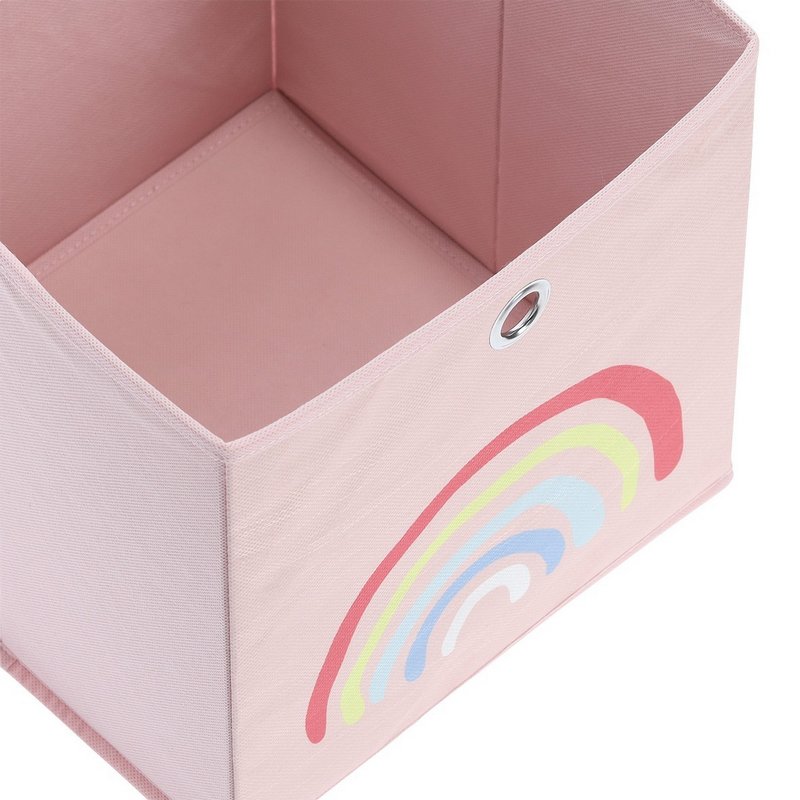 ZELLER Aufbewahrungsbox Rosy Rainbow rosé Vlies 