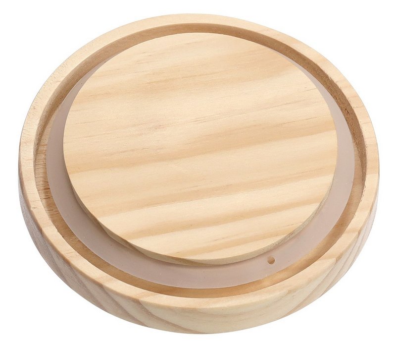 ZELLER Vorratsglas mit Holzdeckel 1330 ml rund 