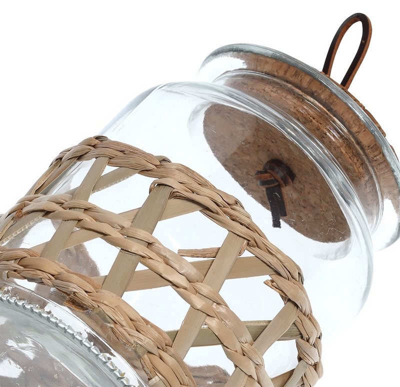 ZELLER Vorratsglas Boho mit Korkdeckel 600 ml 