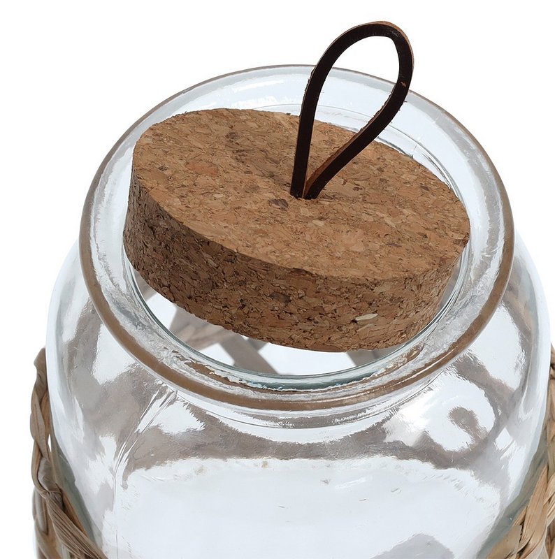 ZELLER Vorratsglas Boho mit Korkdeckel 1000 ml 