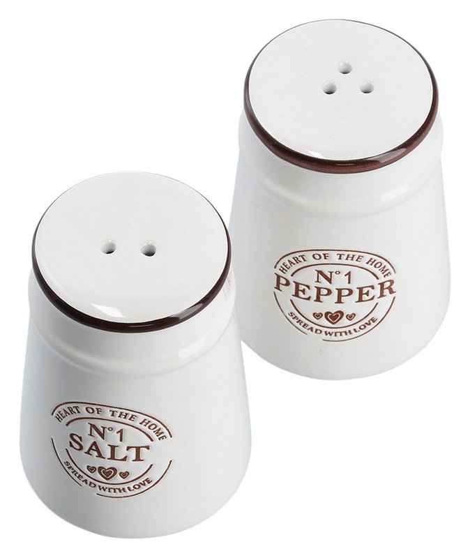 ZELLER Salz und Pfefferstreuer-Set Keramik 