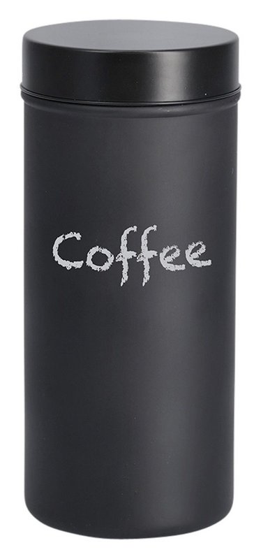 ZELLER Vorratsglas mit Metalldeckel schwarz 1250 ml 
