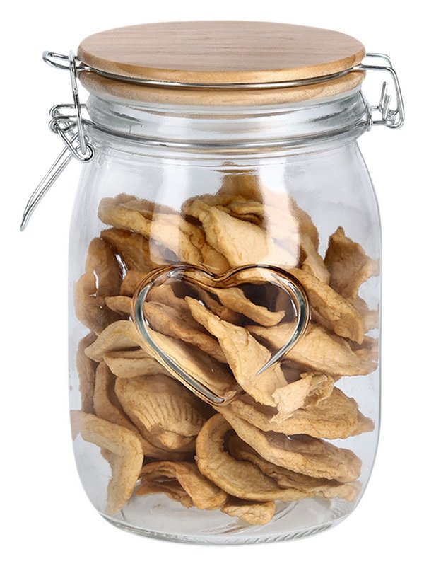 ZELLER Vorratsglas Heart 1000 ml 