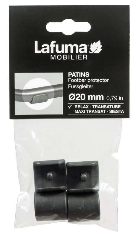 LAFUMA Bodengleiter RSXA Siesta Transatube 4 Stück anthrazit 