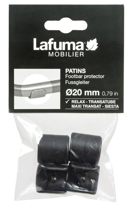 Lafuma Bodengleiter 4Stück schwarz 