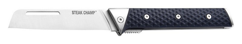 STEAK CHAMP Kochmesser Folder 12 cm klappbar TPE Softgrip 