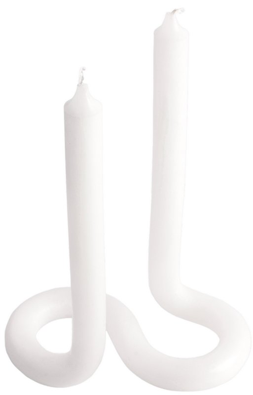 54Celsius Kerze Twist weiss 